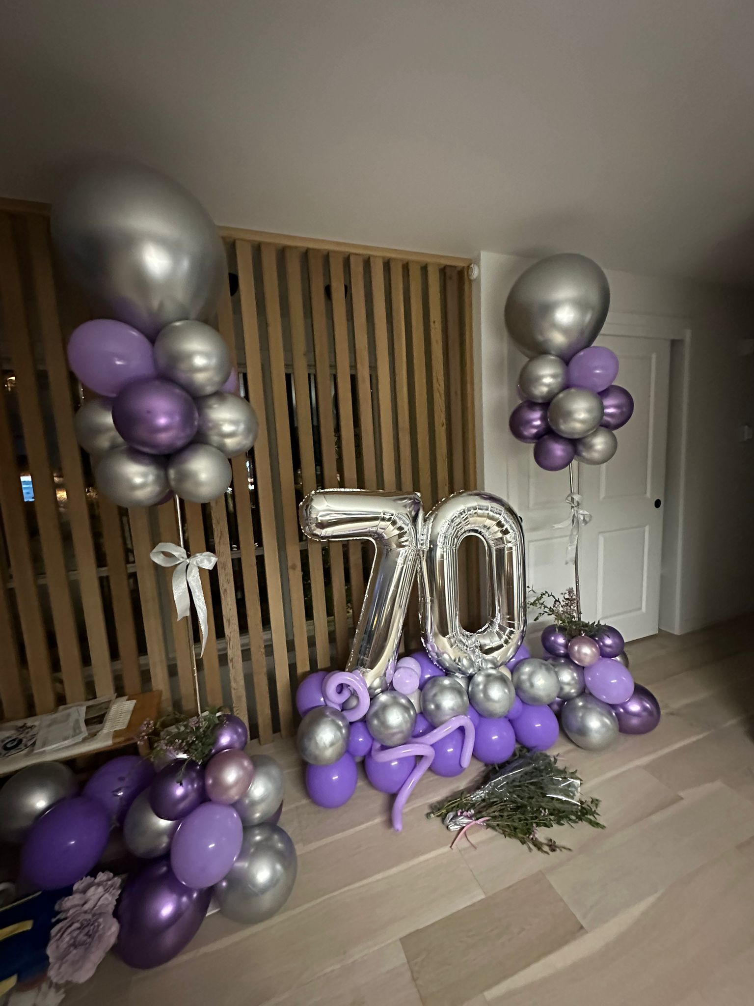 Birthday celebration balloon decoration