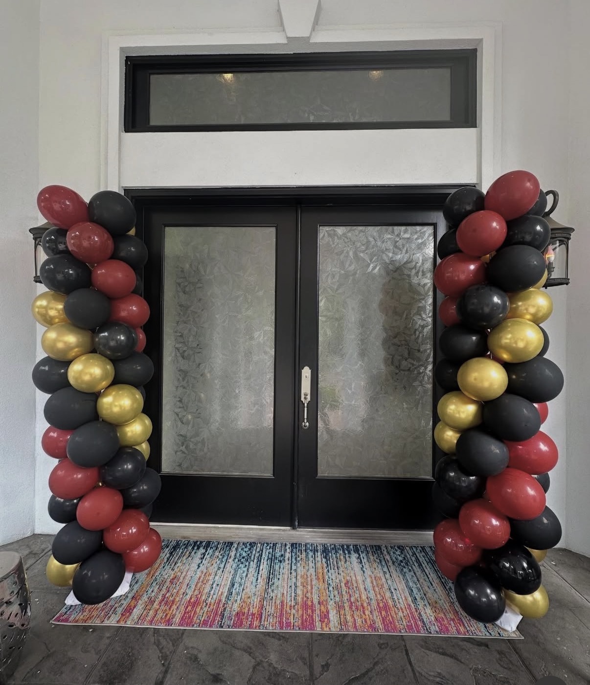 Pilates studio grand opening balloon arch